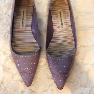 Manolo Blahnik purple flats 39 or US 9